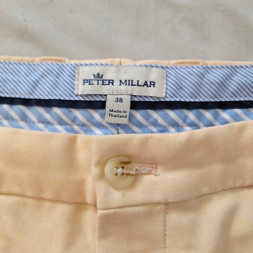 Peter Millar Shorts‎ Mens 38 Orange Golf Seaside Wrightsville Performance Preppy